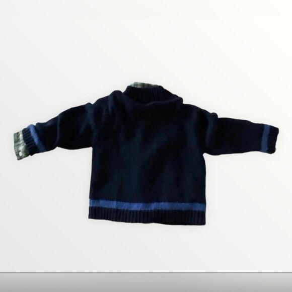 Gap/Old Navy plaid shirt sweater set; size 2T - Picture 3 of 7